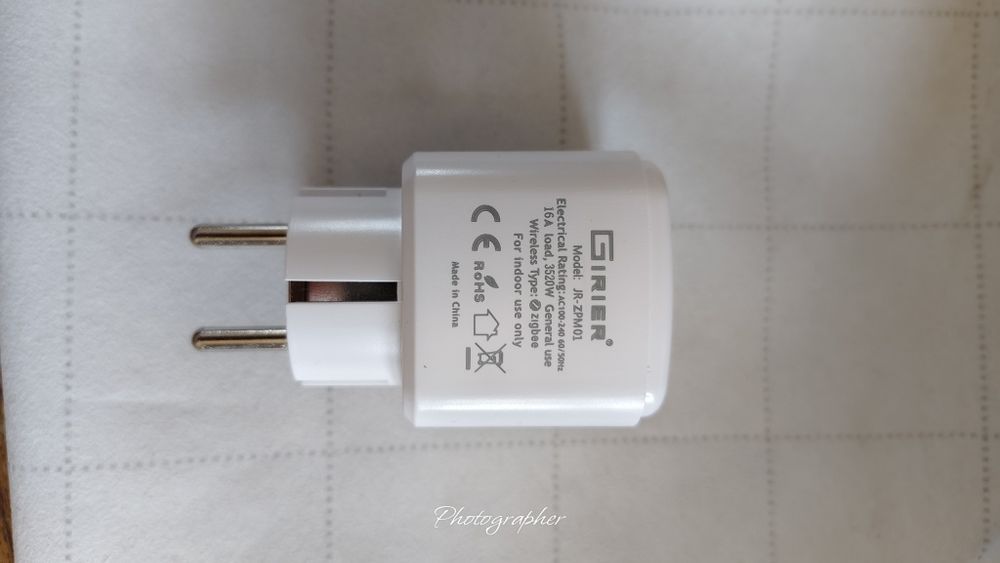 Умная ZigBee poзeткa 16A