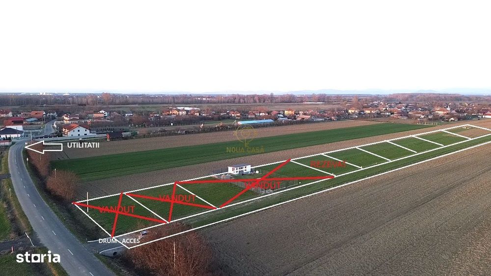 De vanzare Parcele de Teren intravilan Paulesti 585MP/3675 EURO/ARIE