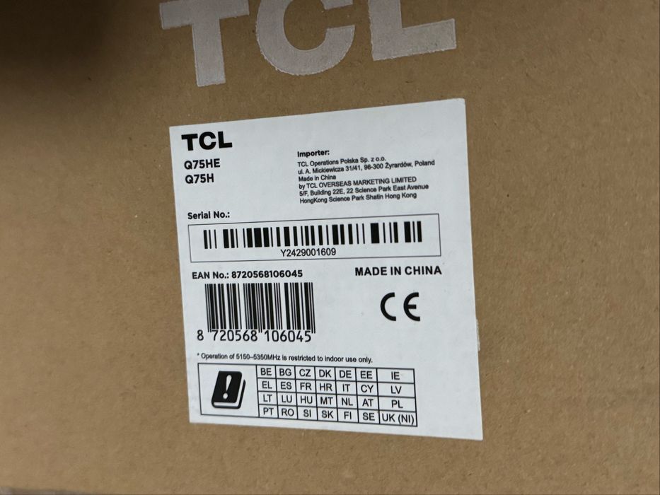 Soundbar TCL Q75h/5.1.2/620w/Bluetooth/Dolby Atmos&DTS VIRTUAL X/HDMI