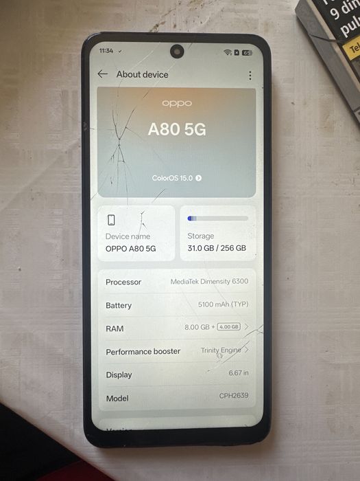 oppo a80 ,256 g liber reta