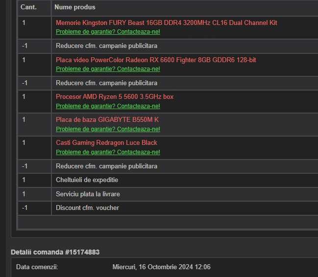 PC Gaming– RX 6600, Ryzen 5 5600, 16GB RAM