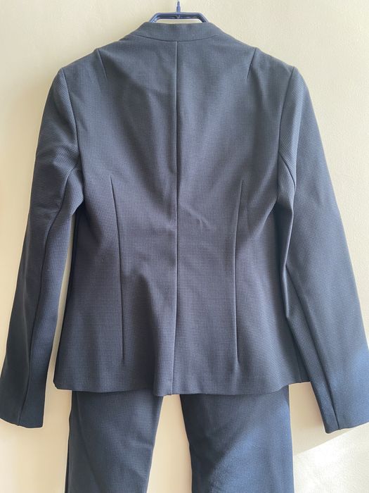 костюм, брючный темносиний