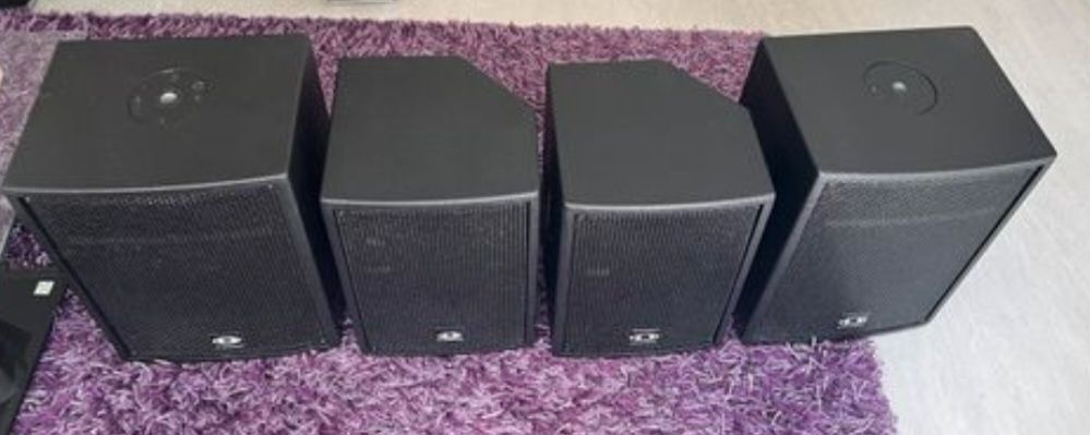 стъпало ZECK 2x380 и тонколони dinacord little max