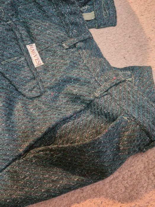 Pantaloni de tweed, pentru bărbați, de culoare verde inchis, marime 48