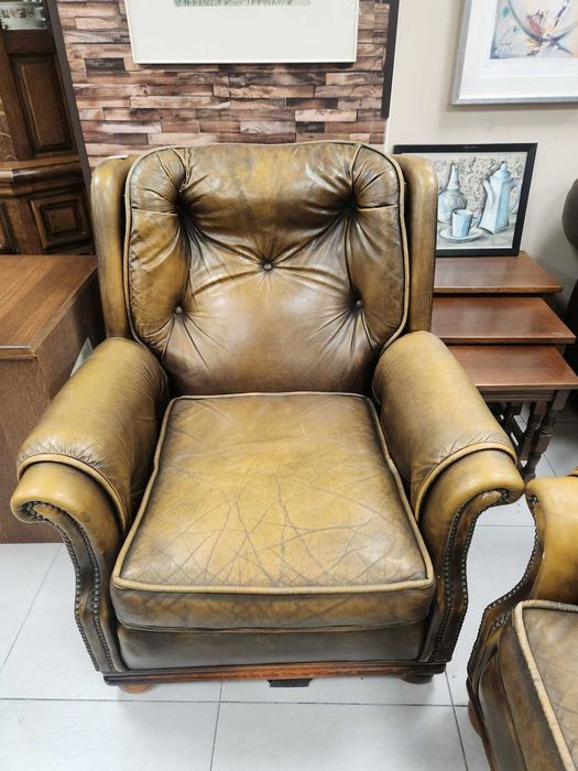 Фотьойл Честърфийлд Chesterfield цвят уиски. Намаление.