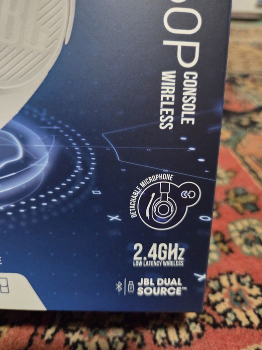 Casti Gaming Wireless JBL Quantum 360P, Wireless, 22 h autonomie, alb