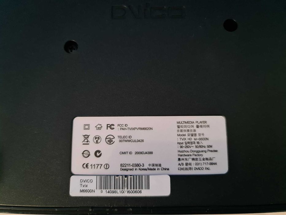 Multimedia Player TVIX by DVICO HD M-6600N cu HDD de 1.5 TB inclus.