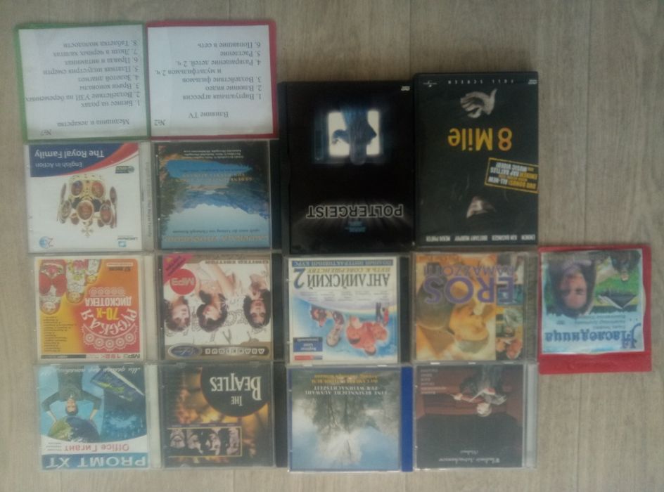 Диски, аудио и видео. CD, DWD.