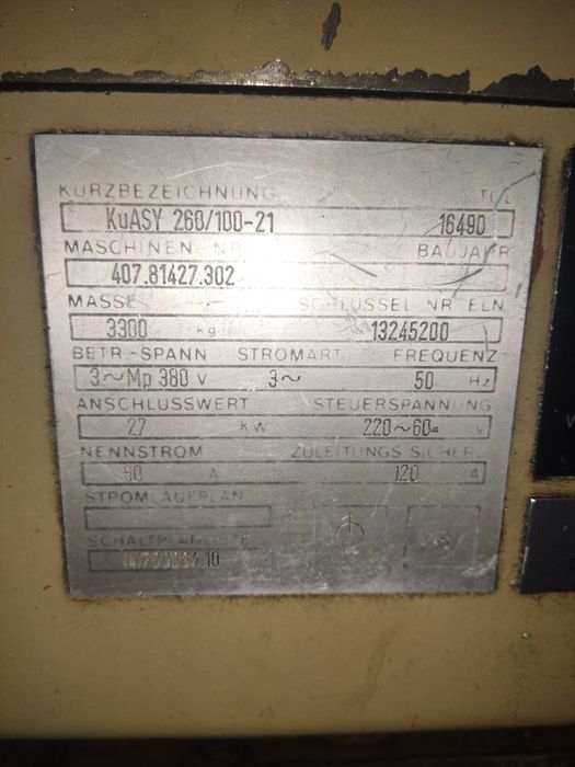 Шприц машина TRUSIOMA за пластмаса