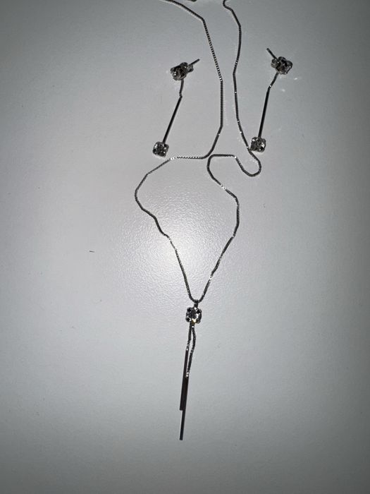 Set bijuterii argint (cercei + colier)