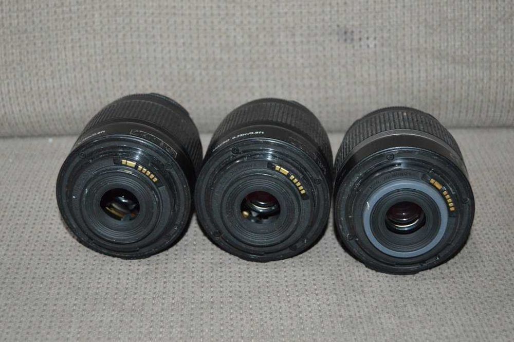 Pachet 3 Obiective Canon EF-S 18-55mm Defecte - Pentru Piese/Reparatii