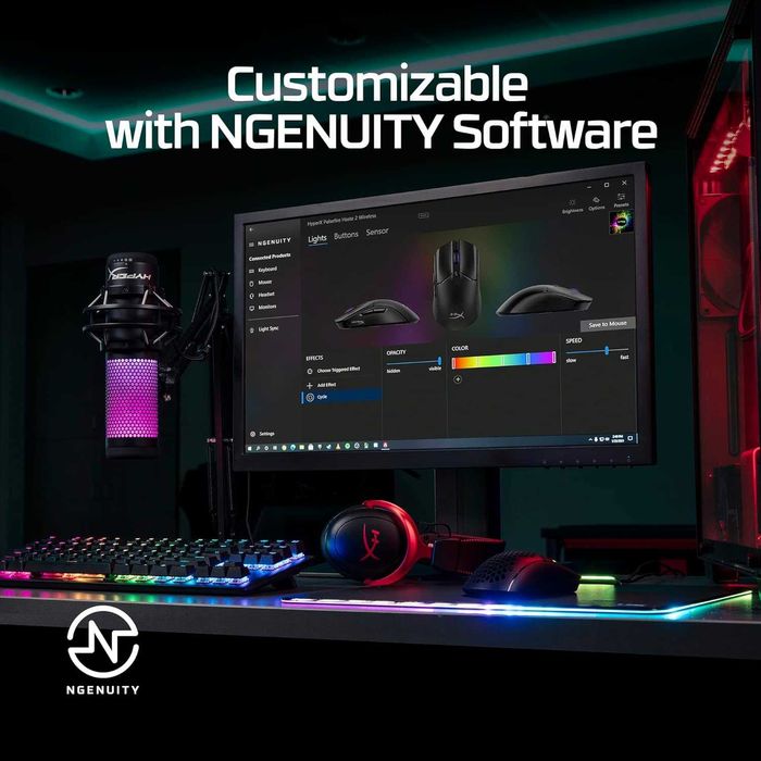 Mouse HyperX Pulsefire Haste 2 Wireless 26K DPI Alb