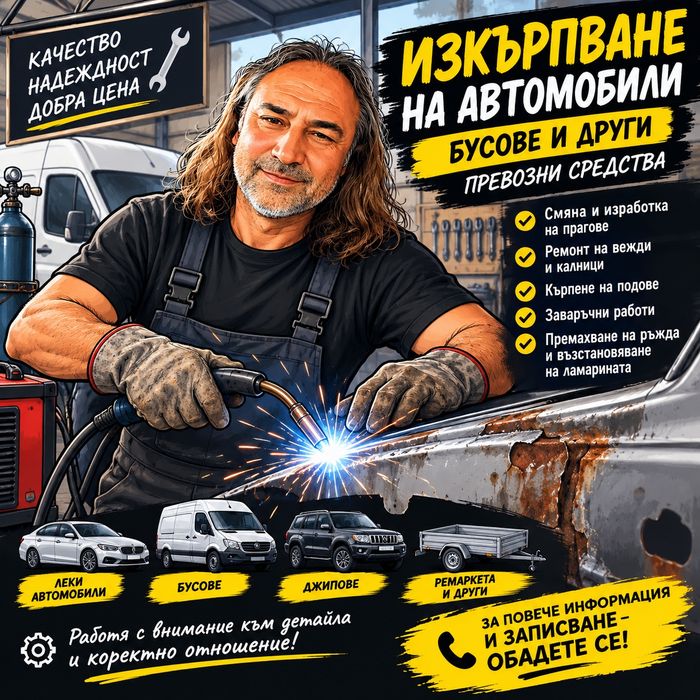 Изкърпване -заварки и др.усл6ги