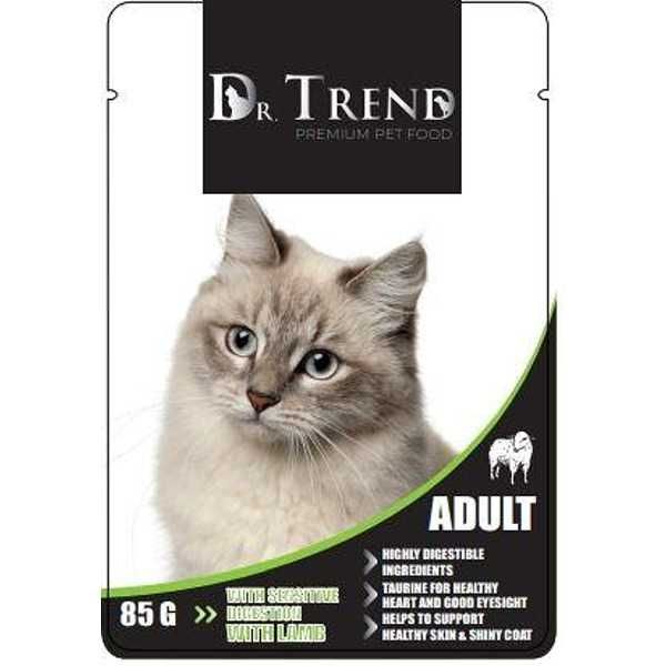 DR TREND Пауч за котка - различни видове 85гр