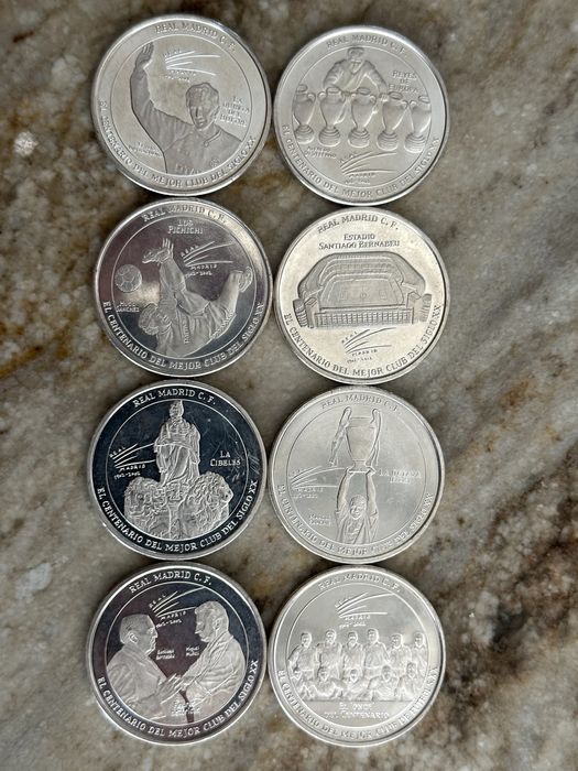 Monezi Aniversare . REAL MADRID CF.  1902 - 2002