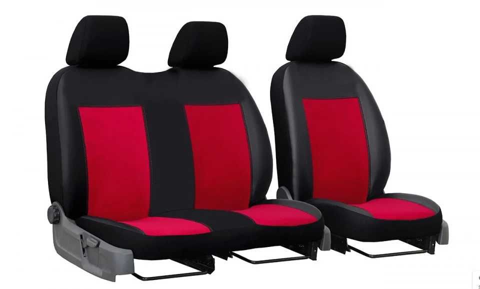 Set huse scaune auto, universale, fata 2+1, material jacquard, negru