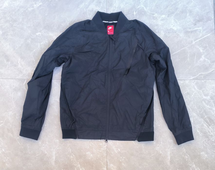 Mens Mens Nike Tech Pack Hypermesh Varsity Jacket Black Size Large 832