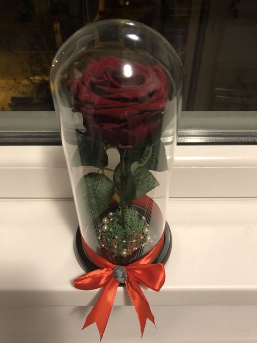 Trandafir criogenat conservat gold