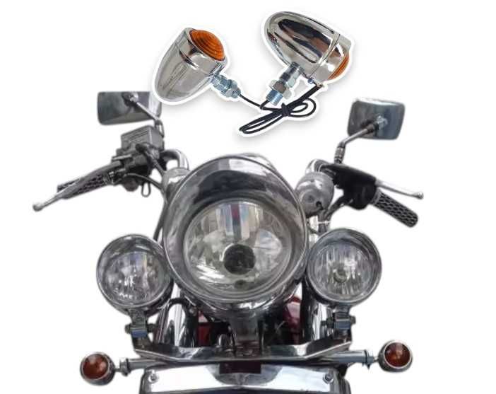 Мигачи за мотоциклет, мотор, скутер, ретро,  оранжев