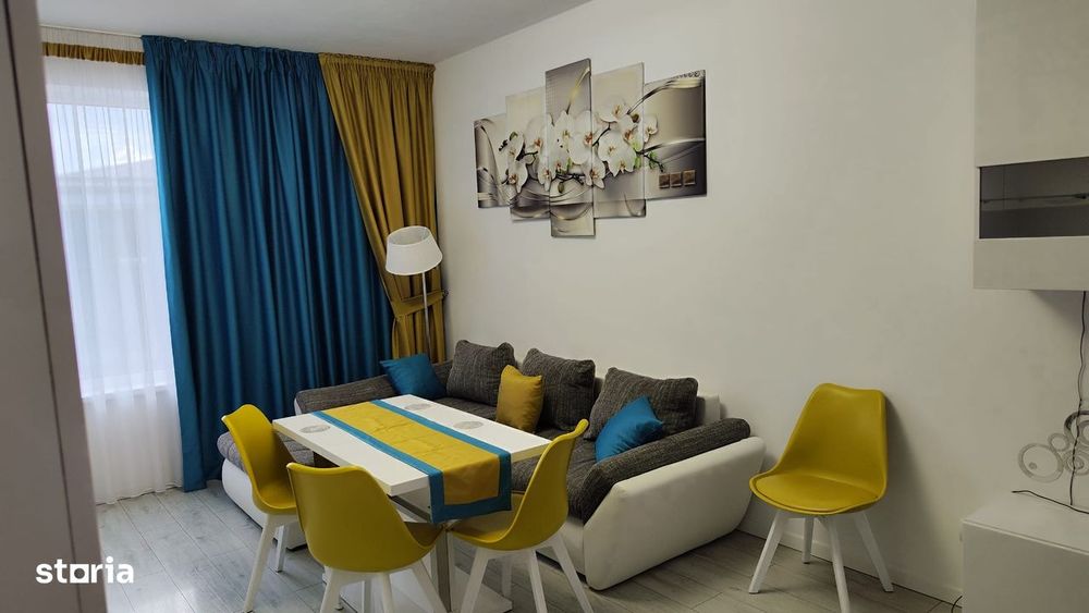 Garsoniera spatioasa , decomandată, utilată complet, etaj 1 , Cireșica