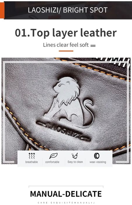 Мъжка бутикова чанта с дръжка /Кафява премиум естест. кожа -7%Промоция