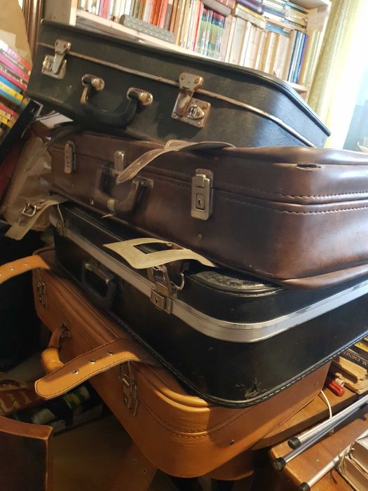 Geamantane de Calatorie Valize Vechi de Colectie Decor Vintage Retro