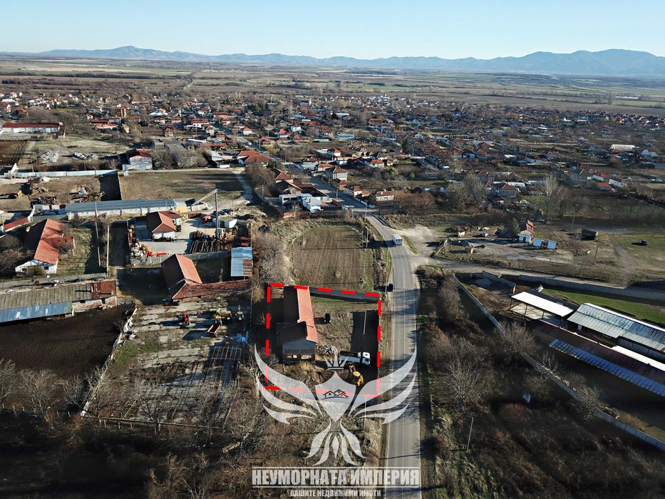 Продавам промишлен склад/цех/сграда 280РЗП парцел 1641кв село Болярци