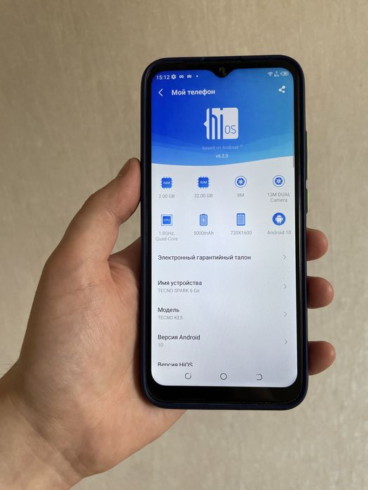 Продам Tecno spark 6 go
