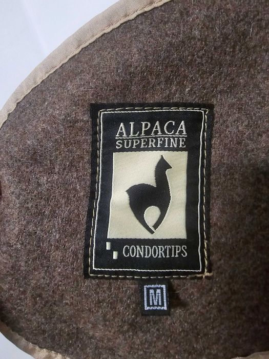 Palton cu lână si blană naturală Alpaca