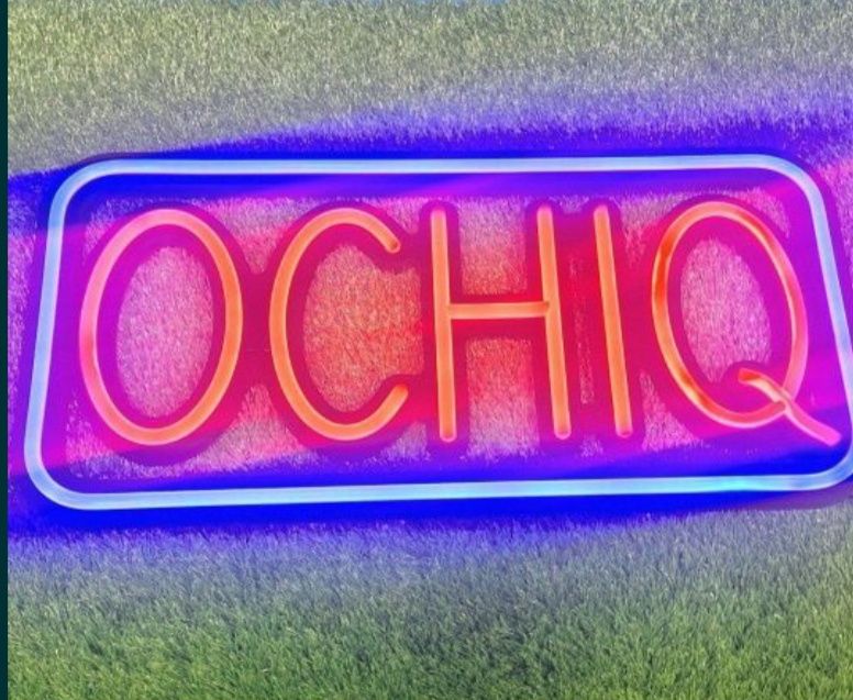 Tablichka neoniviy neon reklama Open Открыто (наружная реклама)