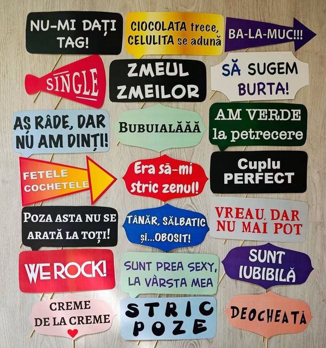Propsuri recuzită foto mesaje amuzante petrecere