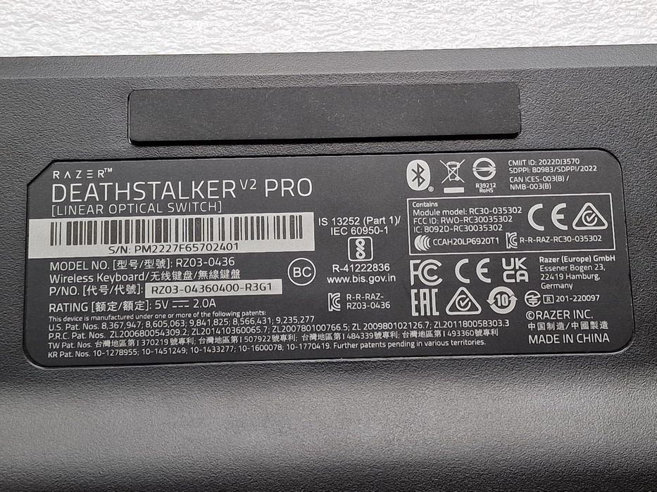 Razer Deathstalker V2 Pro Wireless Безжична Клавиатура с проблем