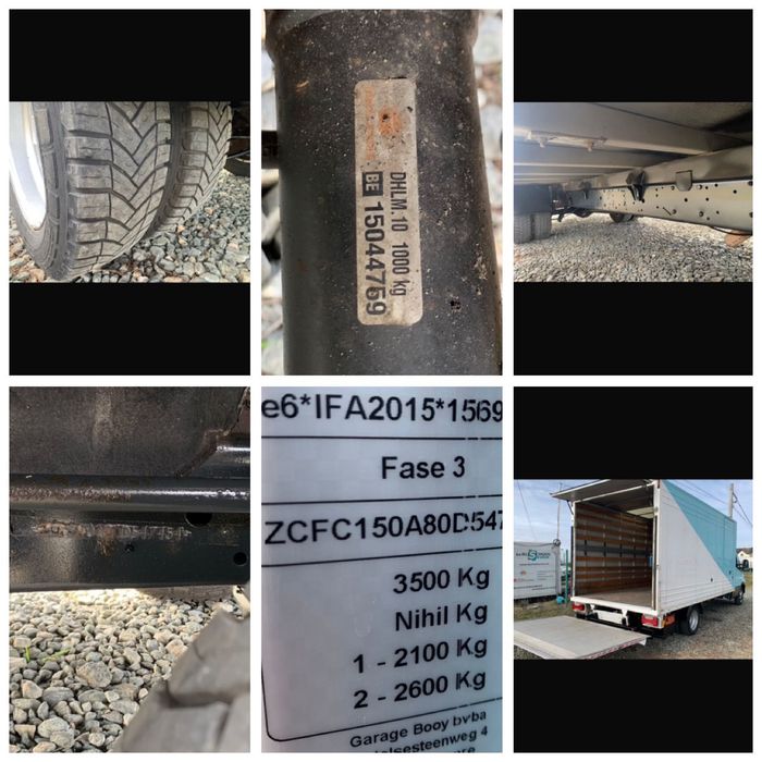 Iveco Daily 50/35c15-3.0-2015-4.6m-Lift 1000KG-BELGIA-Tiffany BLUE