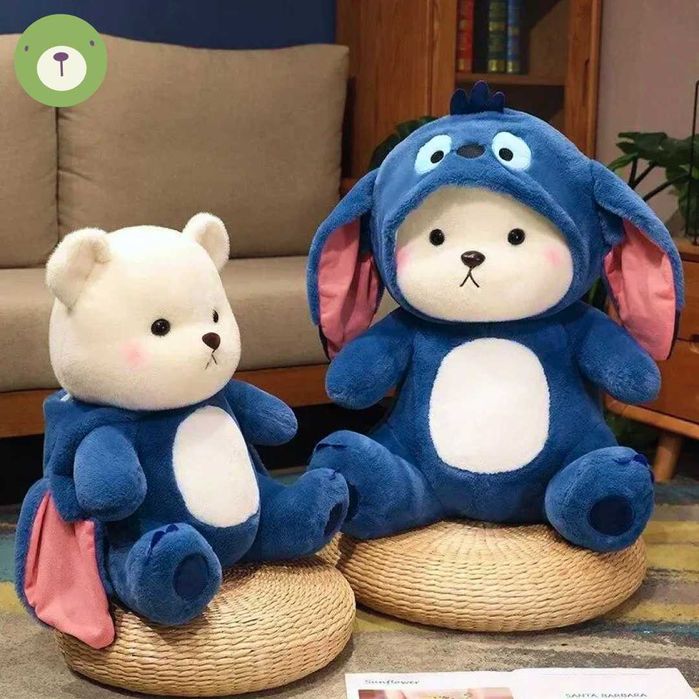 Мишка с капюшоном 55см, 65см, 85см