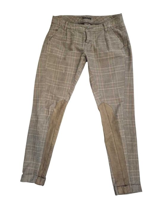 Кариран панталон Sisley 100% памук