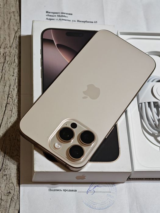 iPhone 16 Pro Max 256 gb ёмкость 100