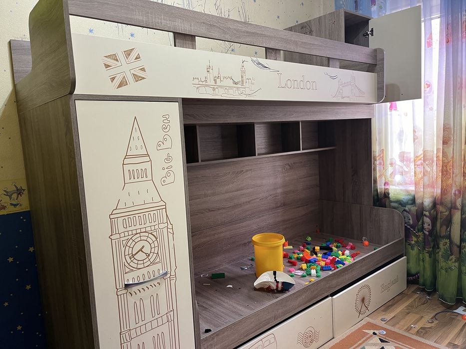 Детский кровать двухъярусный