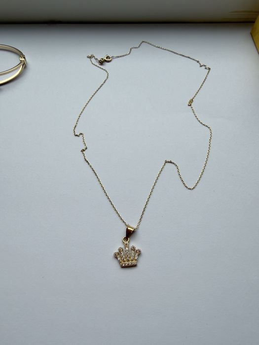 Vand lant aur nou 14k cu coroana 1,90 grame (500 lei pe gram)