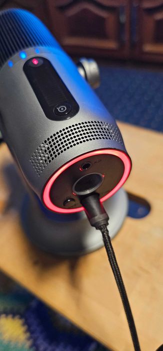 Microfon streaming  Thronmax Mdrill One Pro, negru, cablu USB tip C, minijack 3,5 mm