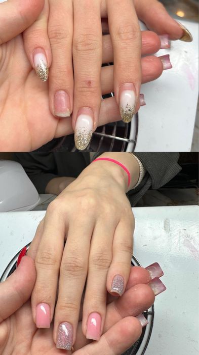 Маникюр наращивание ногтей