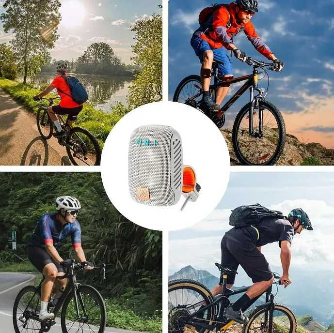 Bluetooth тонколона за велосипед - радио, USB, AUX, стойка за колело - различни цветове
