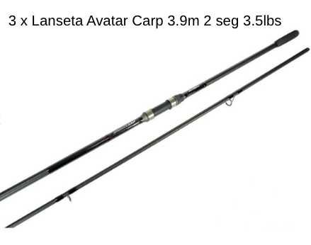 Set 3 lansete Formax AVATAR + 3 mulinete FORMAX Shadow 8000 + Rod pod Tork 3 posturi