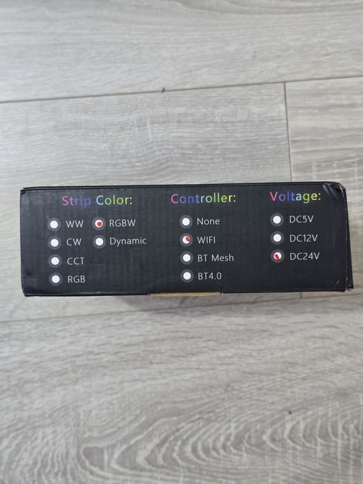 Bandă LED COB RGBW 10m WiFi – 672 LED/m, 24V, Alexa & Google Home