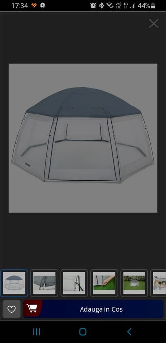 Vând cort pentru curte(piscina sau masă cu scaune)