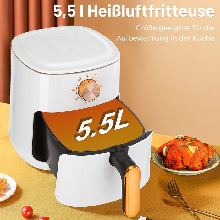 Friteuza cu aer cald Airfryer 5 L, friteuza cu aer cald