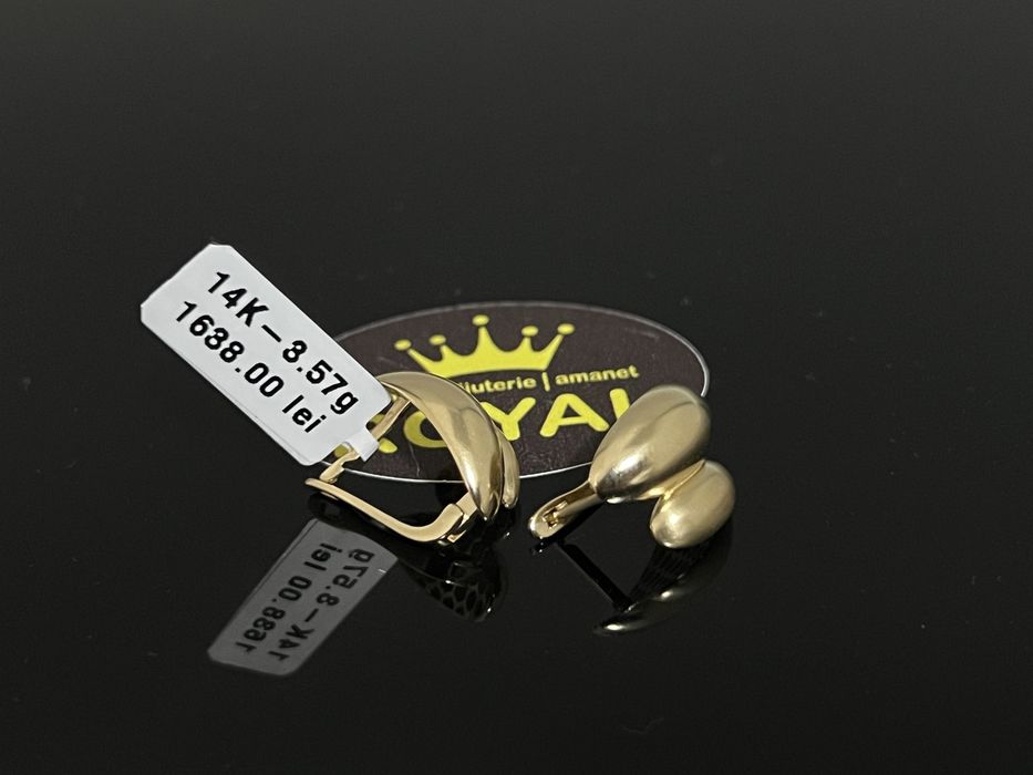 Bijuteria Royal CB: Cercei dama aur 14k 3,57gr