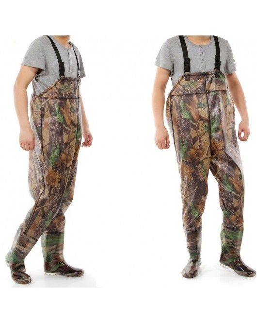 Гащеризон гумиран със силиконови ботуши за риболов