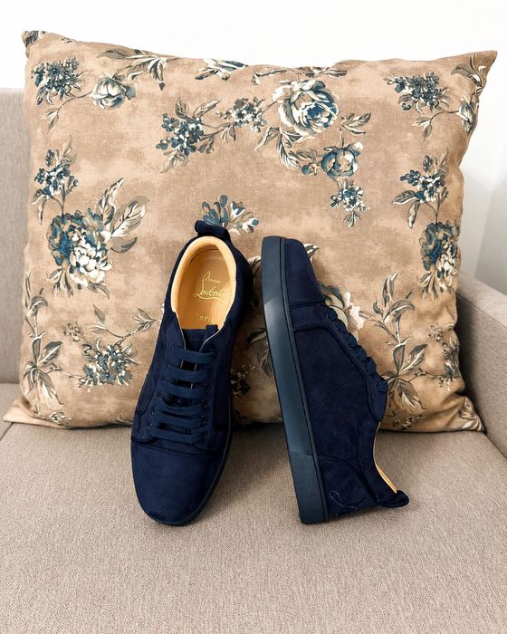 Adidasi Christian Louboutin Low Blue Edition