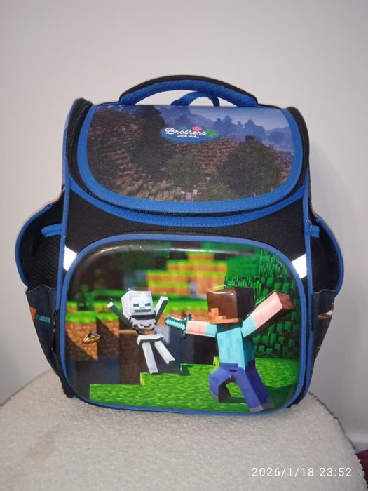 Портфель сумка рюкзак для школьника Майнкрафта для мальчиков