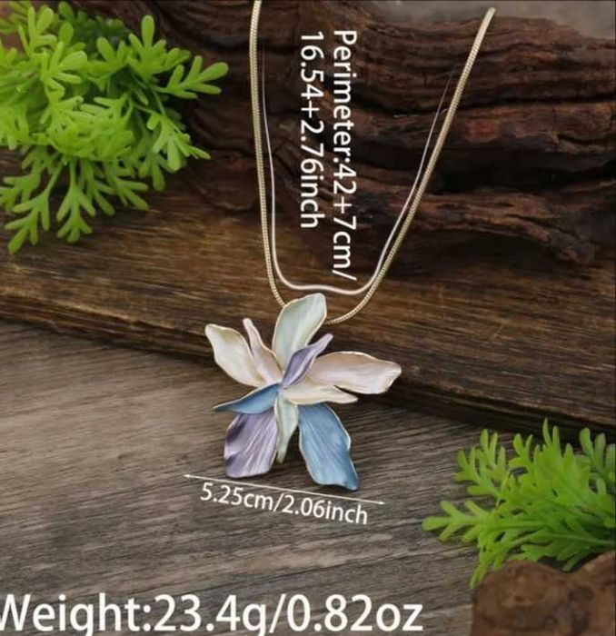 Комплект колие с пръстен ново